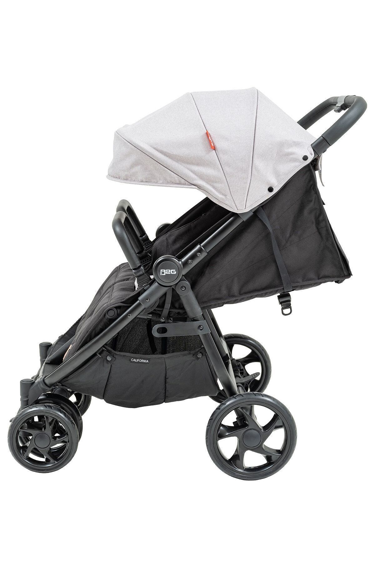 Baby2Go%20California%20Ikiz%20Bebek%20Arabası%20Siyah